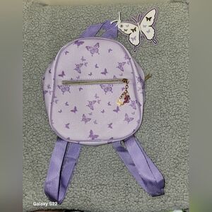 Purple Butterfly Kids Backpack